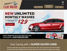Tablet Screenshot of clancyscarwash.com